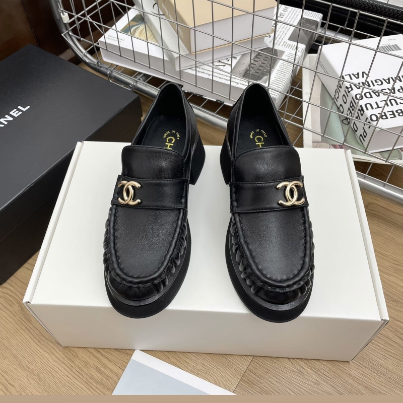 Ch*el leather shoes